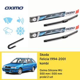 Wycieraczki przód do Skoda Felicia kombi (1994-2001) Oximo Silicone WU 