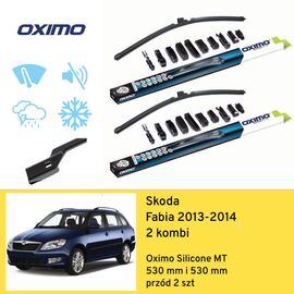 Wycieraczki OXIMO Silicone Edition MT do Skoda Fabia Combi 2 5J5 facelift 05.2013-12.2014 new rear wiper (2013-2014) 530 mm i 530 mm 