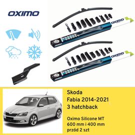 Wycieraczki przód do Skoda Fabia 3 hatchback (2014-2021) Oximo Silicone MT 