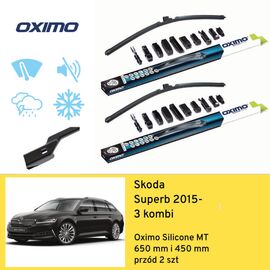 Wycieraczki przód do Skoda Superb 3 kombi (2015-) Oximo Silicone MT 