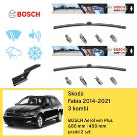 Wycieraczki przód do Skoda Fabia 3 kombi (2014-2021) BOSCH AeroTwin Plus 