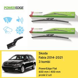 Wycieraczki przód do Skoda Fabia 3 kombi (2014-2021) PowerEdge Flat 