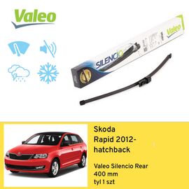 Wycieraczka na tył do Skoda Rapid hatchback (2012-) Valeo Silencio Rear 