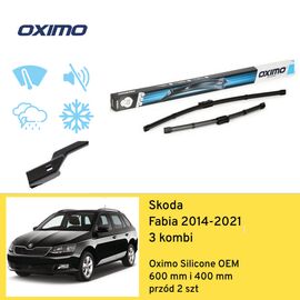 Wycieraczki OXIMO Silicone Edition OEM do Skoda Fabia Combi 3 NJ5 wagon (2014-2021) 600 mm i 400 mm 