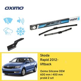 Wycieraczki OXIMO Silicone Edition OEM do Skoda Rapid NH3 (2012-) 600 mm i 400 mm 