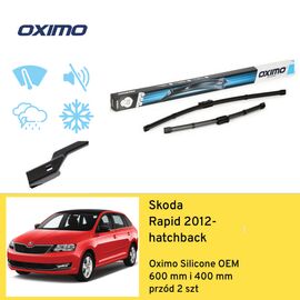 Wycieraczki OXIMO Silicone Edition OEM do Skoda Rapid Spaceback NH1 (2012-) 600 mm i 400 mm 