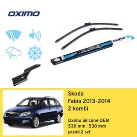 Wycieraczki OXIMO Silicone Edition OEM do Skoda Fabia Combi 2 5J5 facelift 05.2013-12.2014 new rear wiper (2013-2014) 530 mm i 530 mm 